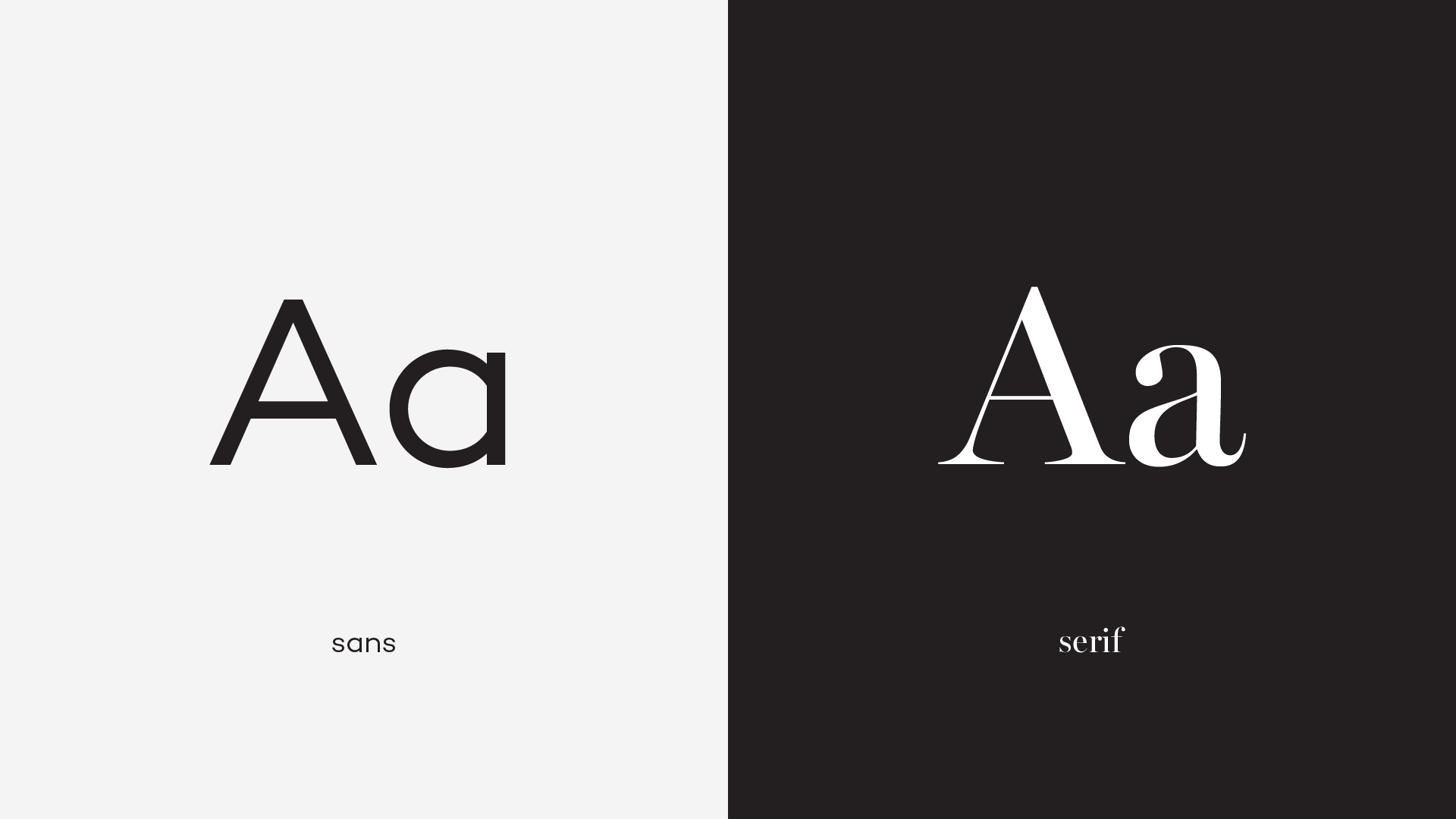 Serif vs sans 1